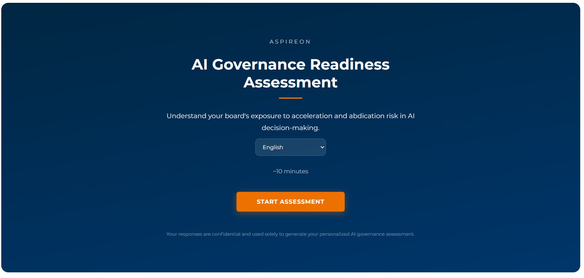 Aspireon assessment start flow