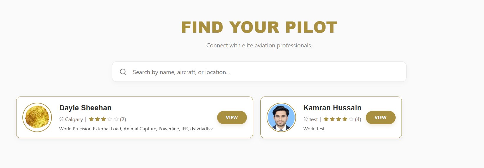 Pilot marketplace — Find Your Pilot search page